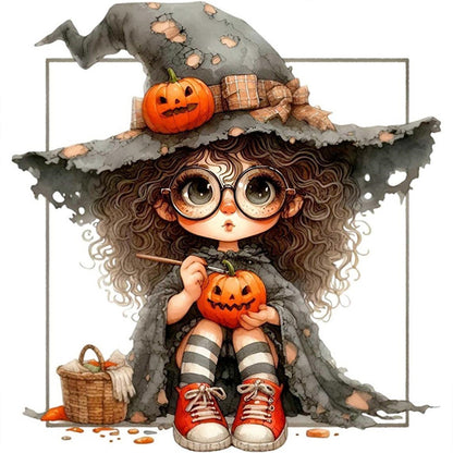 Halloween Witch - 11CT Stamped Cross Stitch 40*40CM