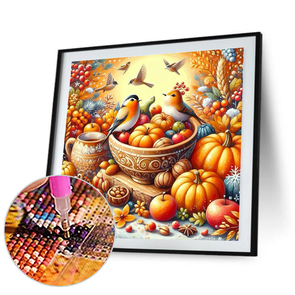 Autumn Fruits - Full Round Drill Diamond Painting 40*40CM