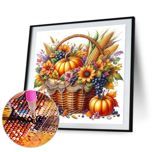 Autumn Fruits And Vegetables - Full Round Drill Diamond Painting 40*40CM