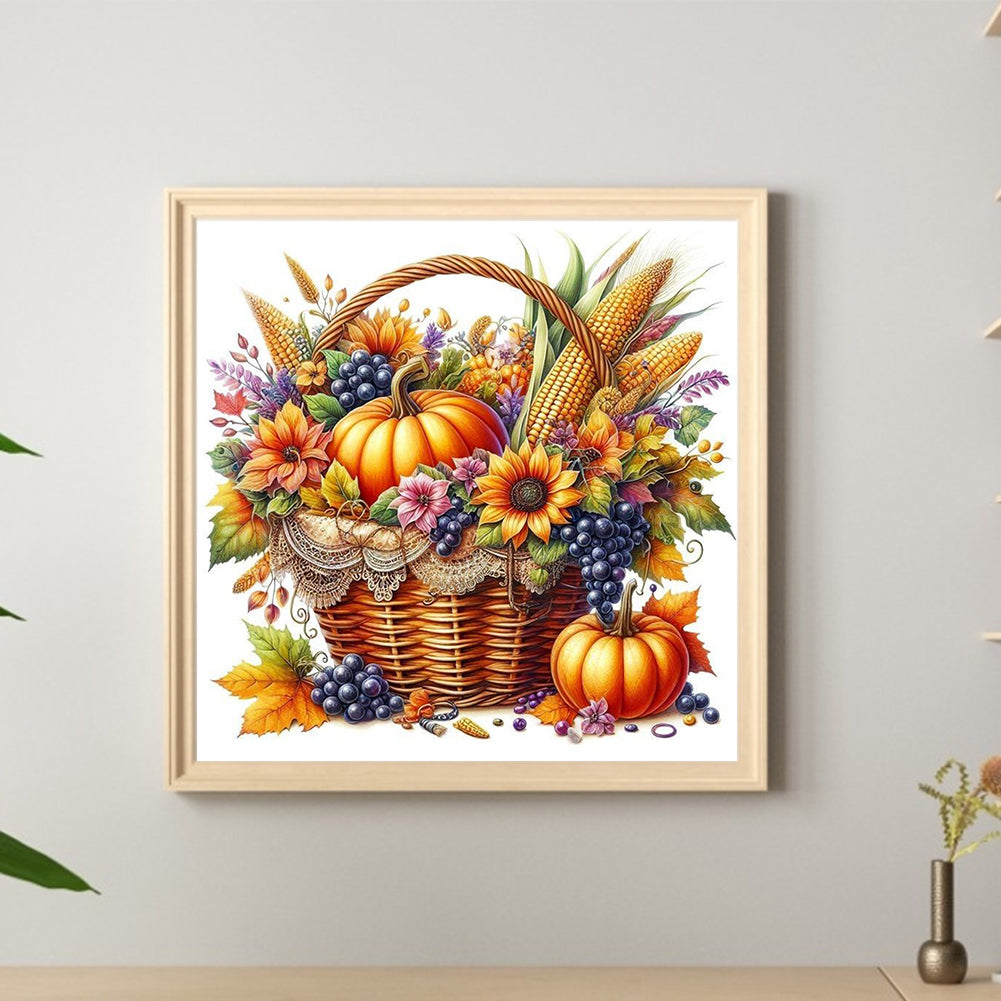 Autumn Fruits And Vegetables - Full Round Drill Diamond Painting 40*40CM