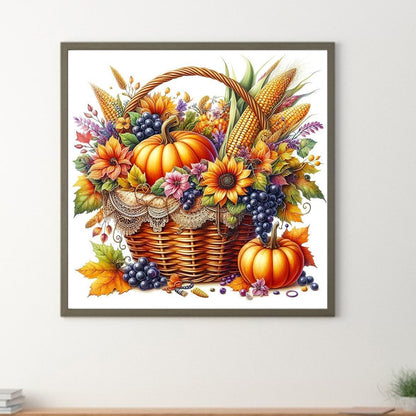 Autumn Fruits And Vegetables - Full Round Drill Diamond Painting 40*40CM