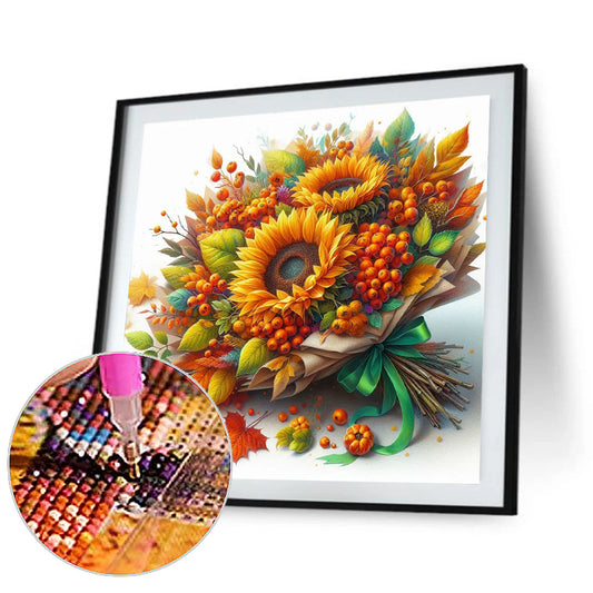 Autumn Bouquets - Full Round Drill Diamond Painting 40*40CM