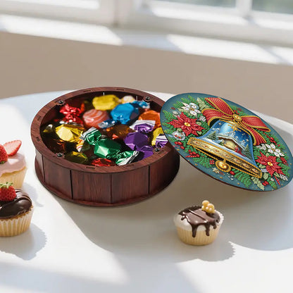 DIY Diamond Painting Storage Box Rhinestones Decor Snack Case (Christmas Bell)