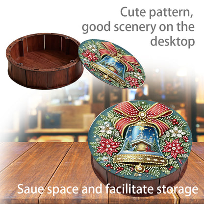 DIY Diamond Painting Storage Box Rhinestones Decor Snack Case (Christmas Bell)