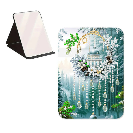 DIY Diamond Art Shiny Crystal Mirror Lightweight Standing Mirror (Dreamcatcher)