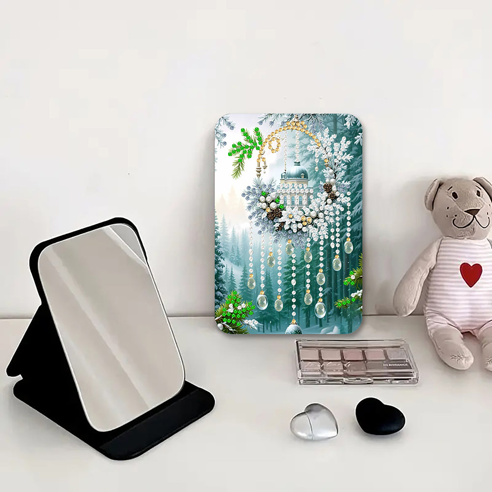 DIY Diamond Art Shiny Crystal Mirror Lightweight Standing Mirror (Dreamcatcher)