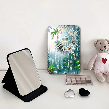 DIY Diamond Art Shiny Crystal Mirror Lightweight Standing Mirror (Dreamcatcher)