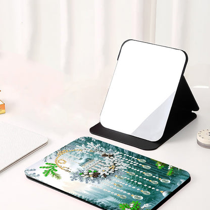 DIY Diamond Art Shiny Crystal Mirror Lightweight Standing Mirror (Dreamcatcher)