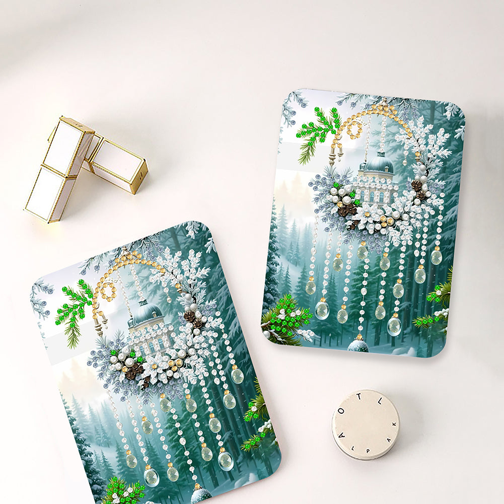 DIY Diamond Art Shiny Crystal Mirror Lightweight Standing Mirror (Dreamcatcher)