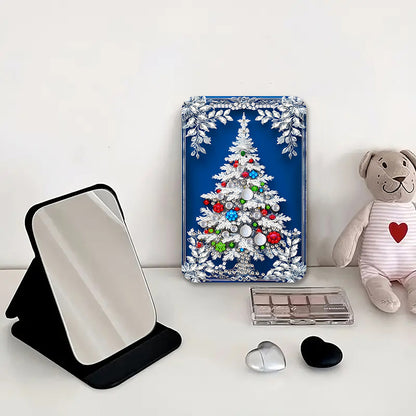DIY Diamond Art Shiny Crystal Mirror Lightweight Standing Mirror(Christmas Tree)