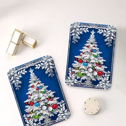 DIY Diamond Art Shiny Crystal Mirror Lightweight Standing Mirror(Christmas Tree)