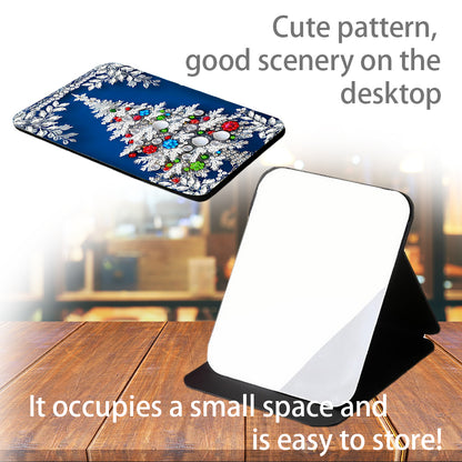 DIY Diamond Art Shiny Crystal Mirror Lightweight Standing Mirror(Christmas Tree)