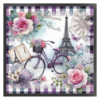 Bicycle - 11CT Stamped Cross Stitch 40*40CM