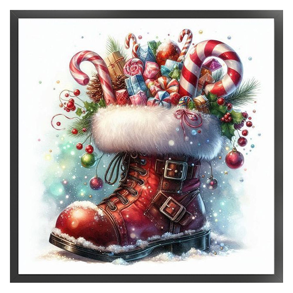 Christmas Boots - 11CT Stamped Cross Stitch 50*50CM