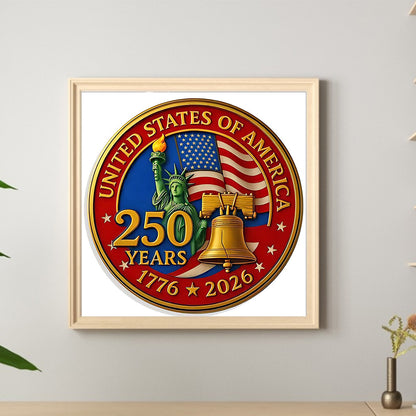 American 250Th Anniversary - Full Round Drill Diamond Painting 40*40CM