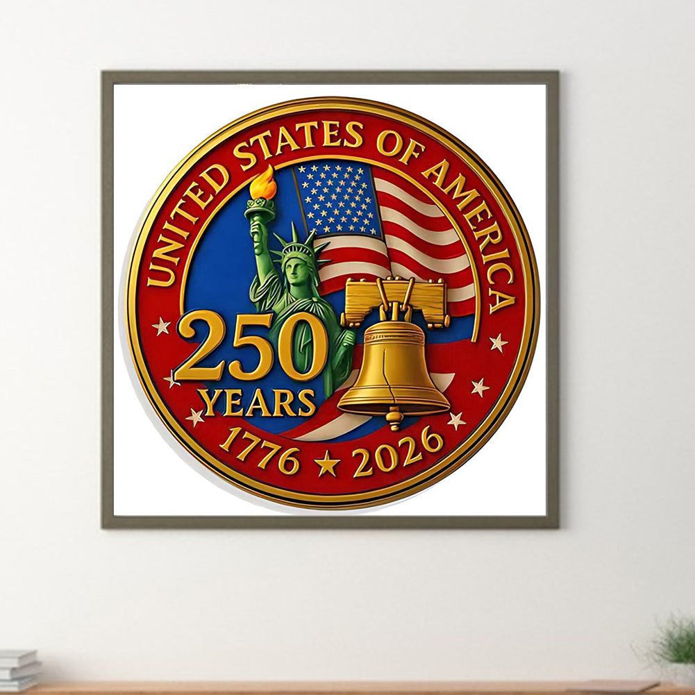American 250Th Anniversary - Full Round Drill Diamond Painting 40*40CM