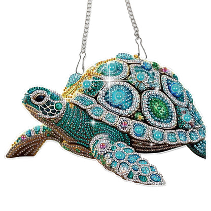 Sea Turtles 2D Flat DIY Hanging Diamond Art Kit Wall Hanging Art for Home Decor