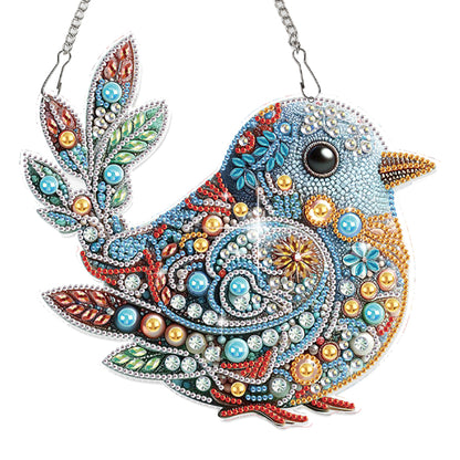 Bird 2D Flat DIY Diamond Art Pendant Special Shape Wall Decor for Home & Windows