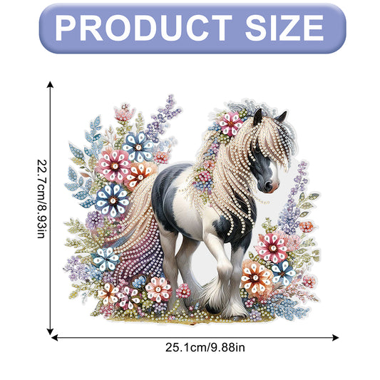 Horse 2D Flat DIY Diamond Art Pendant Special Shape DIY Home Decor Hanging Charm