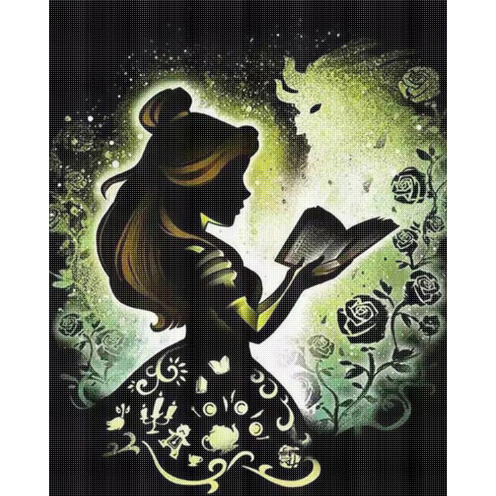 Silhouette - Disney Princesses - 11CT Stamped Cross Stitch 40*50CM