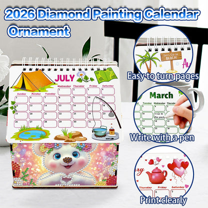 2026 Calendar Diamond Painting Kit Polar Bear DIY Diamond Art Desk Calendar