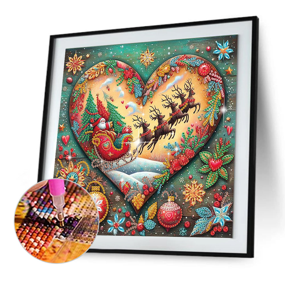 Christmas Atmosphere - Special Shaped Drill Diamond Painting 30*30CM