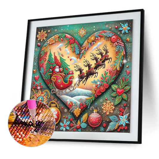 Christmas Atmosphere - Special Shaped Drill Diamond Painting 30*30CM
