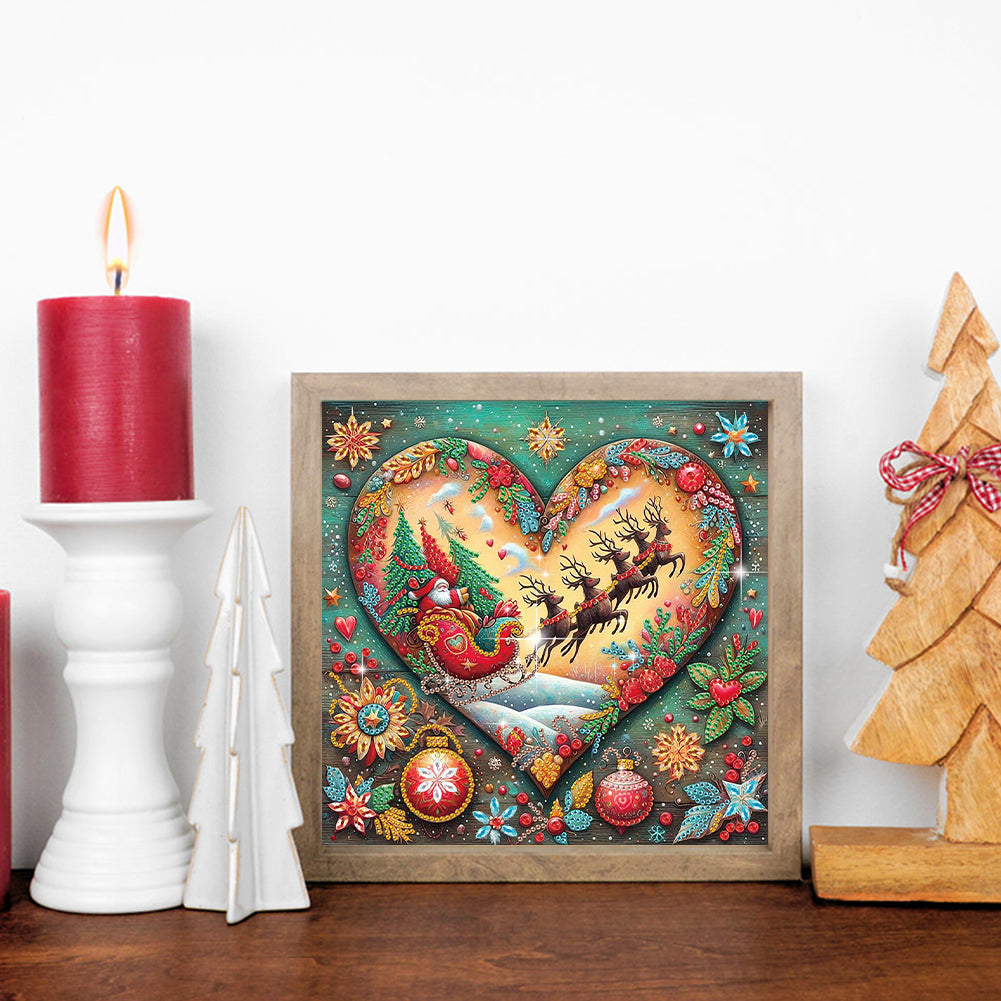 Christmas Atmosphere - Special Shaped Drill Diamond Painting 30*30CM