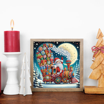 Christmas Santa Claus - Special Shaped Drill Diamond Painting 30*30CM