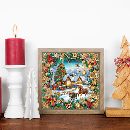 Christmas Atmosphere - Special Shaped Drill Diamond Painting 30*30CM