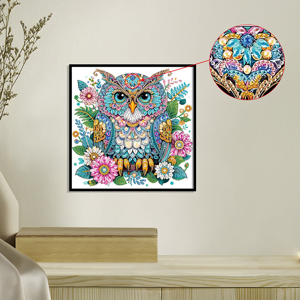 Owl - Special Shaped Drill Diamond Painting 30*30CM