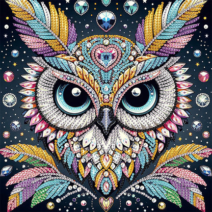 Owl - Special Shaped Drill Diamond Painting 30*30CM