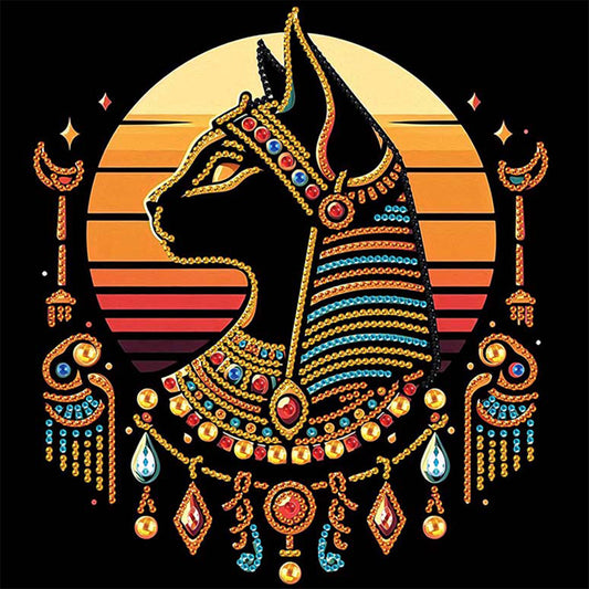 Egyptian Cat - Special Shaped Drill Diamond Painting 30*30CM