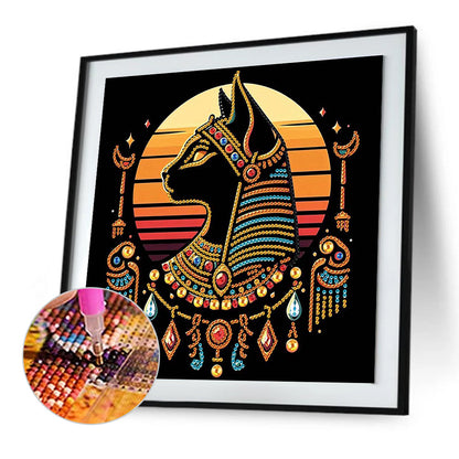 Egyptian Mau - Special Shaped Drill Diamond Painting 30*30CM