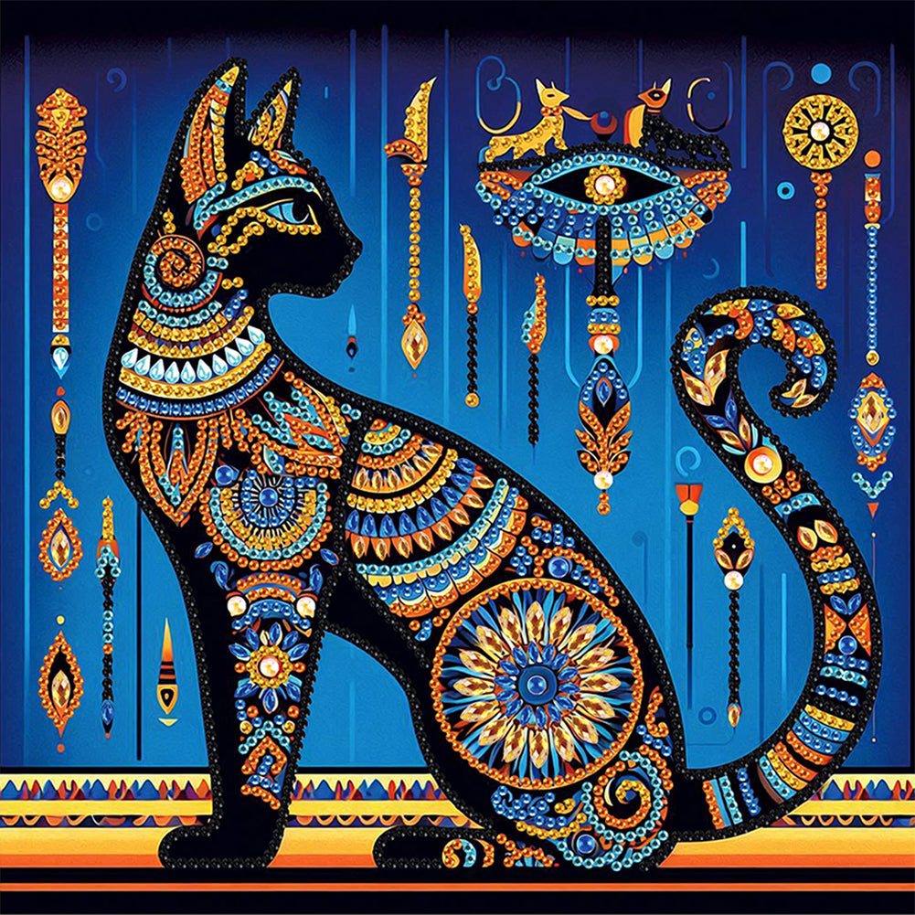 Egyptian Mau - Special Shaped Drill Diamond Painting 30*30CM