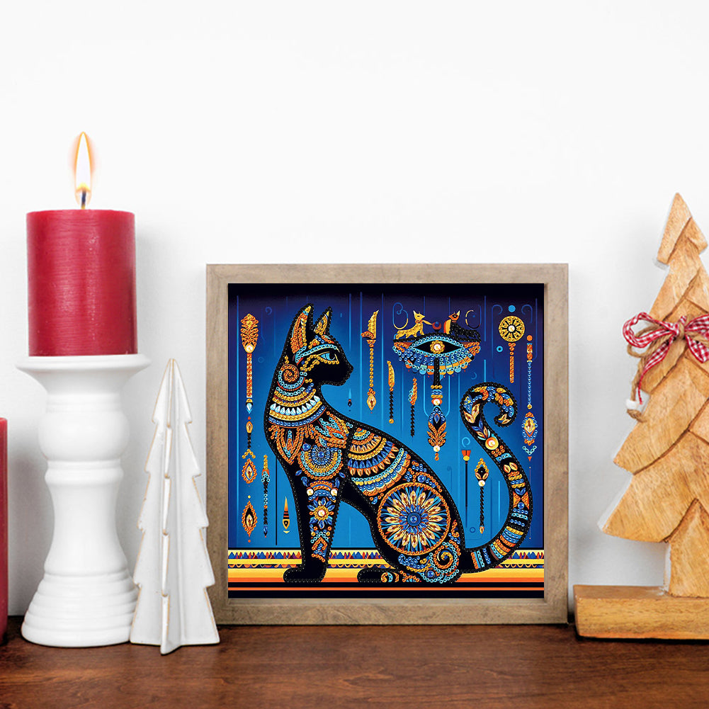 Egyptian Mau - Special Shaped Drill Diamond Painting 30*30CM