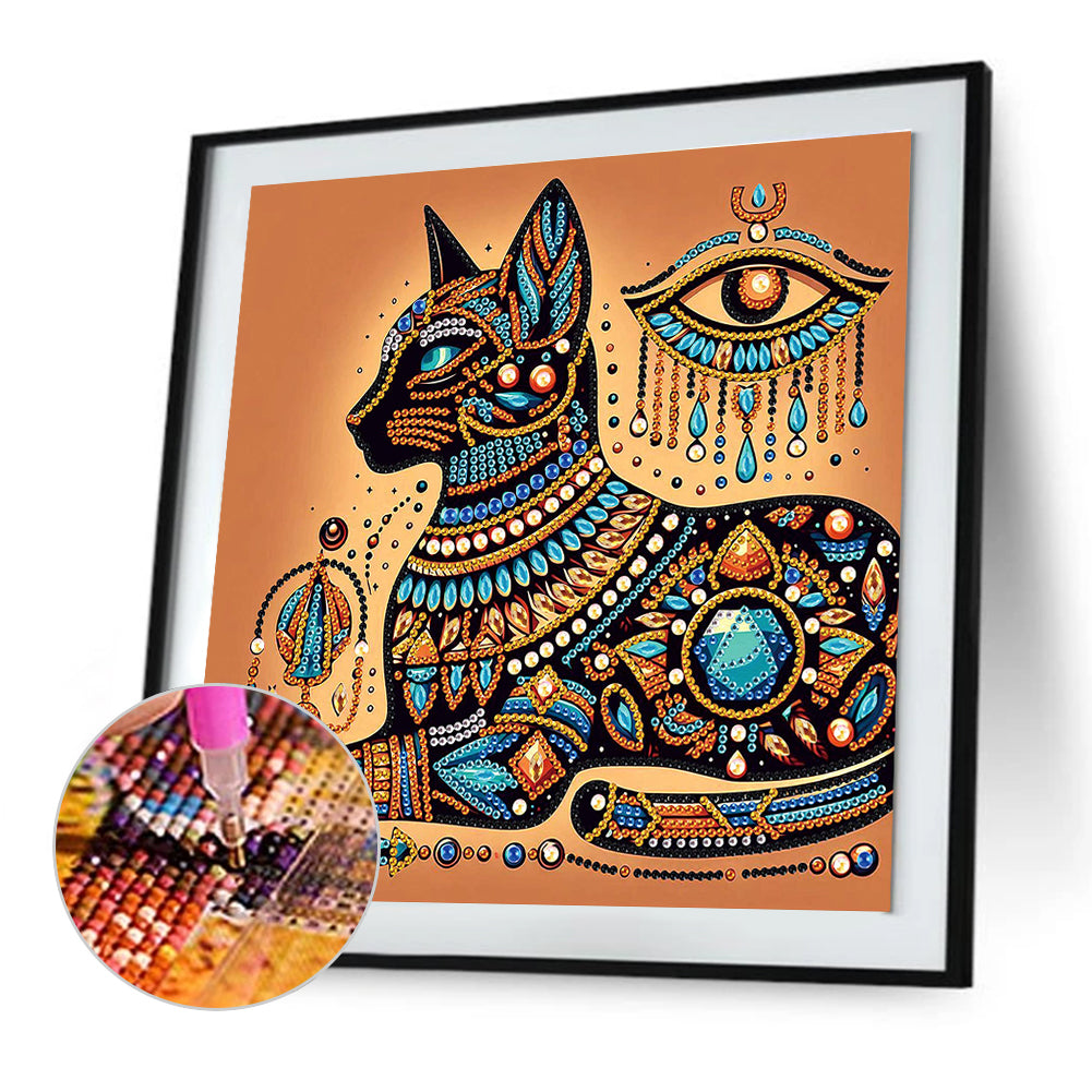 Egyptian Mau - Special Shaped Drill Diamond Painting 30*30CM