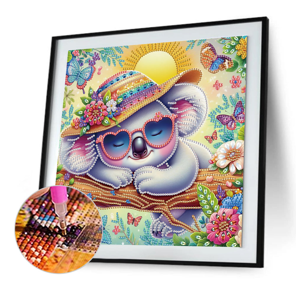 Cartoon Koala - Special Shaped Drill Diamond Painting 30*30CM