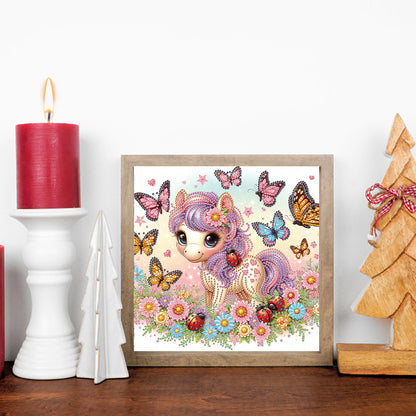 Cartoon Pony - Special Shaped Drill Diamond Painting 30*30CM