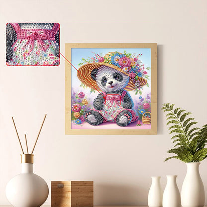 Cartoon Panda - Special Shaped Drill Diamond Painting 30*30CM