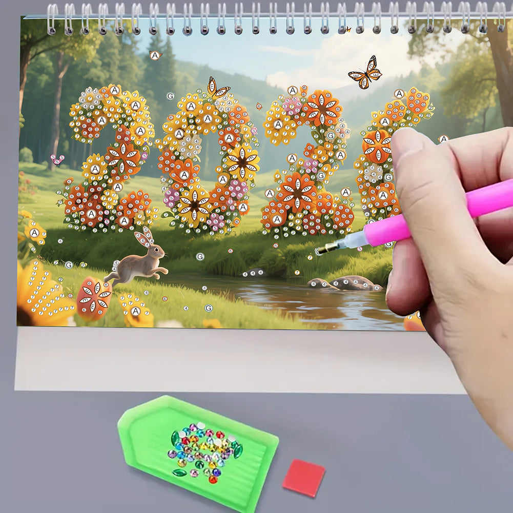 5D/DIY Calendar Crystal Painting Desk Calendars Kit Diamond Painting Calendar