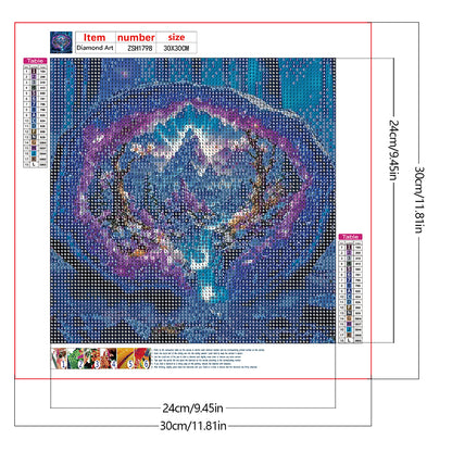 Amethyst Flower Tree - Full Round Drill Diamond Painting 30*30CM