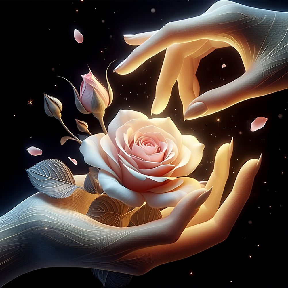 Giving Roses - Full Round Drill Diamond Painting 40*40CM
