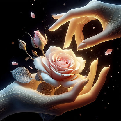 Giving Roses - Full Round Drill Diamond Painting 40*40CM