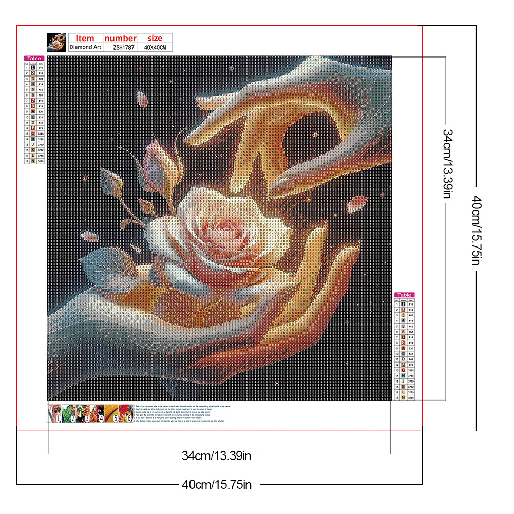 Giving Roses - Full Round Drill Diamond Painting 40*40CM