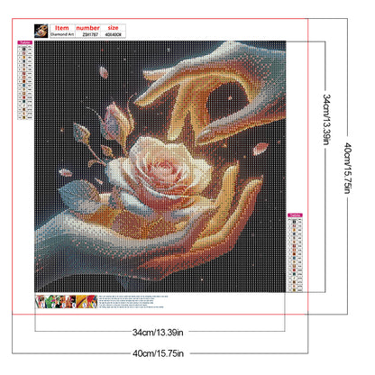 Giving Roses - Full Round Drill Diamond Painting 40*40CM