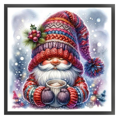 Christmas Gnome - 11CT Stamped Cross Stitch 40*40CM