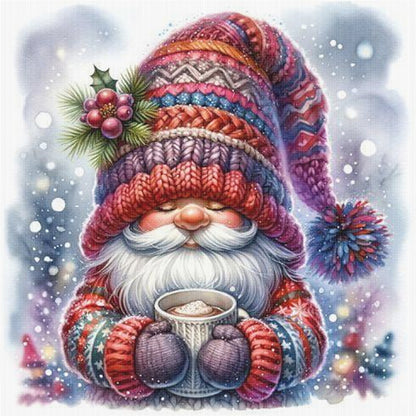 Christmas Gnome - 11CT Stamped Cross Stitch 40*40CM