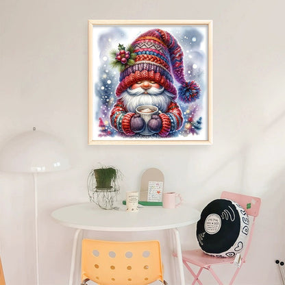 Christmas Gnome - 11CT Stamped Cross Stitch 40*40CM