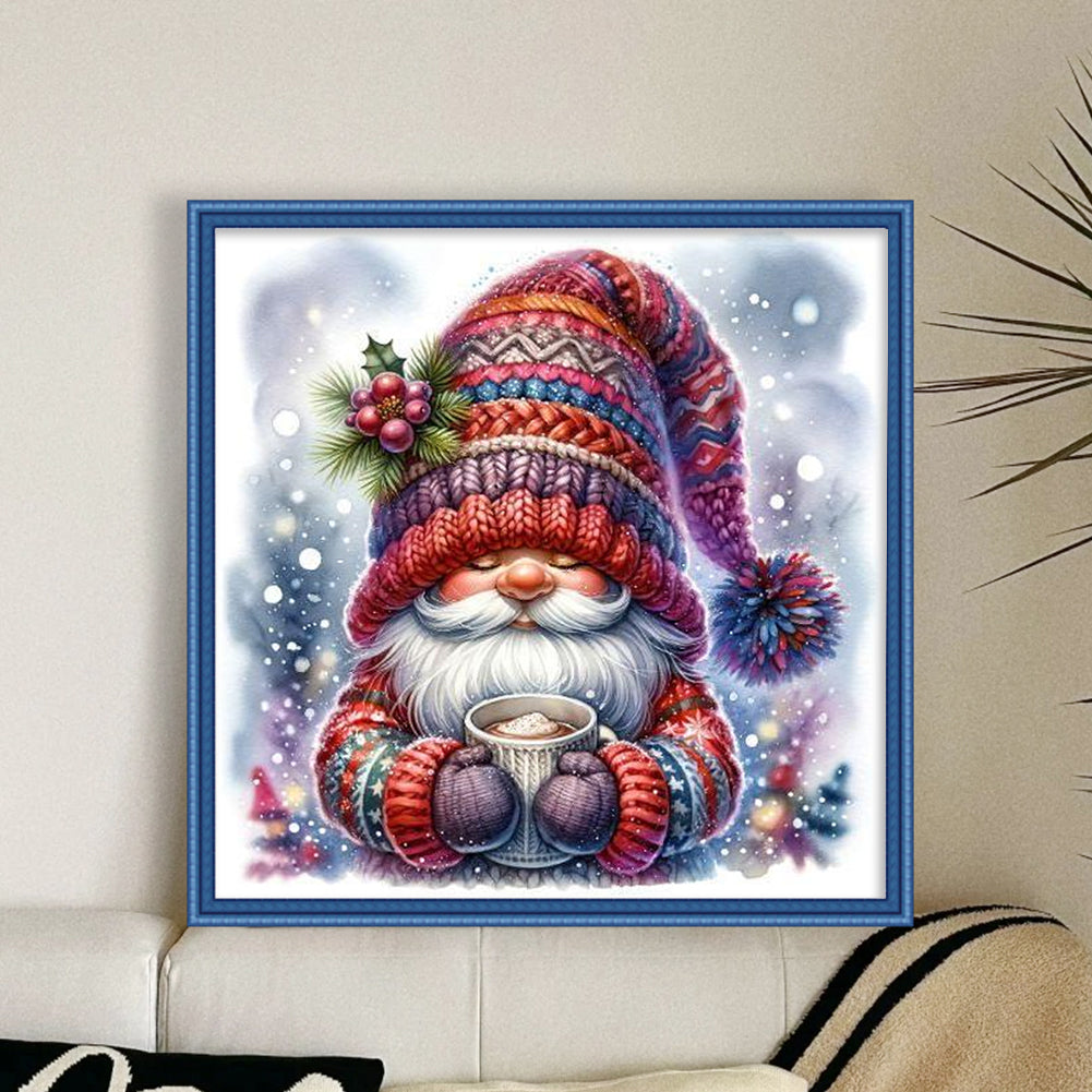 Christmas Gnome - 11CT Stamped Cross Stitch 40*40CM